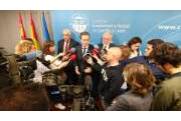 Los presidentes de los CES UE, España y CyL atienden a los Medios