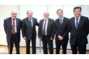 El presidente de la Junta de Castilla y León con los presidentes de los CES de la UE, España y CyL