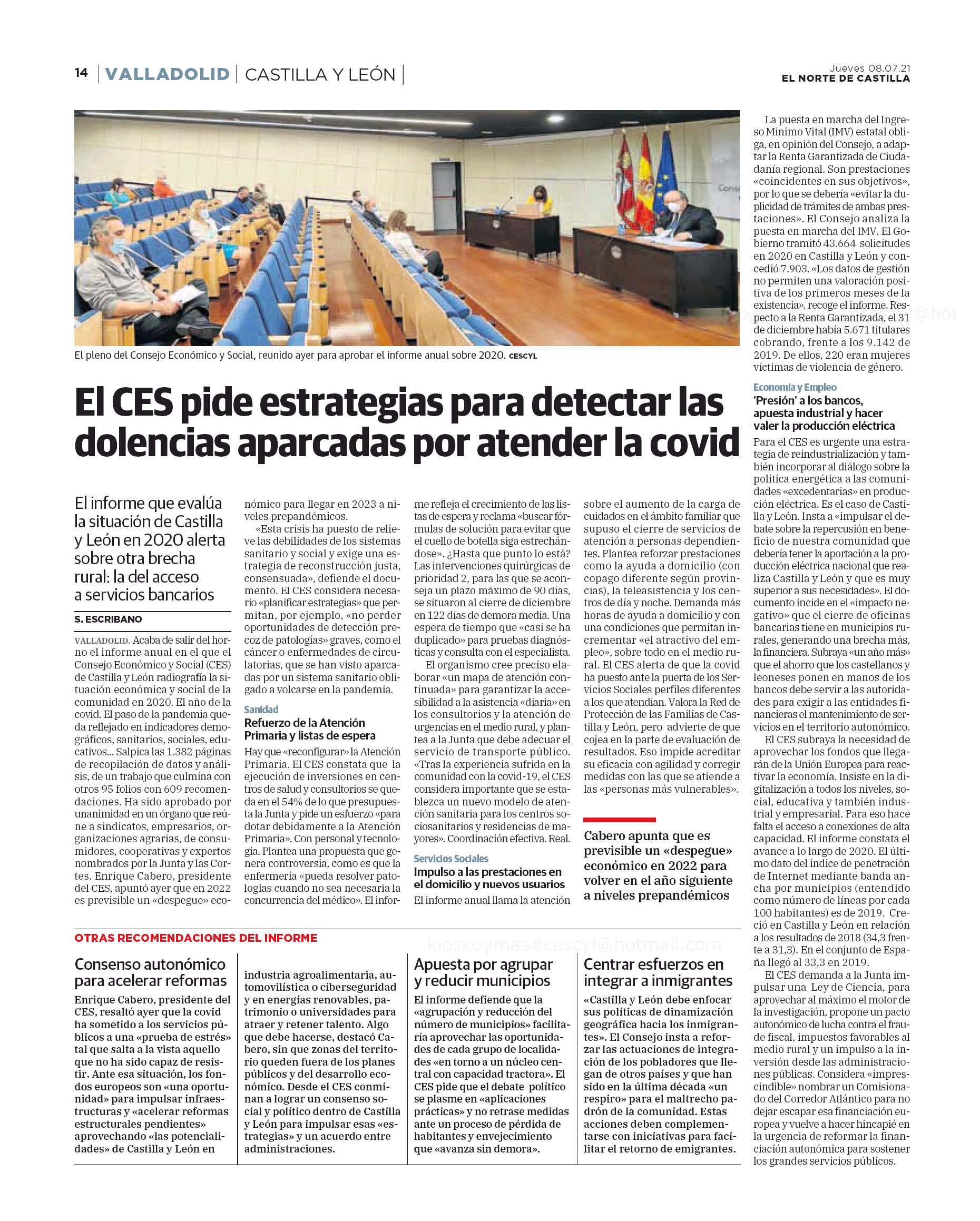 El CES pide estrategias para detectar