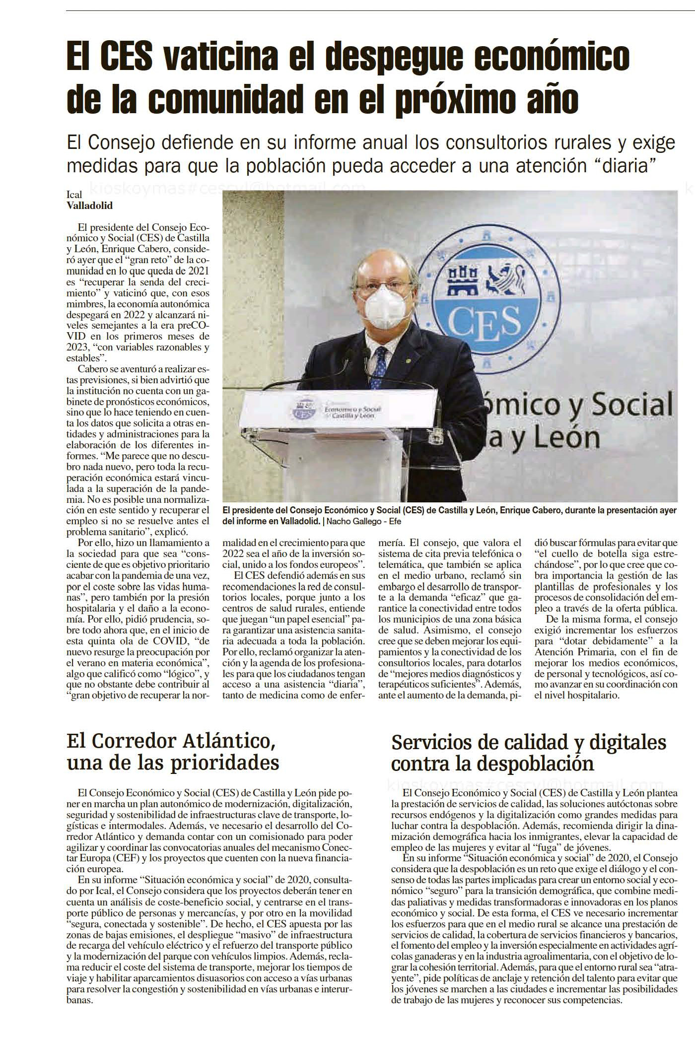 El CES vaticina el despegue