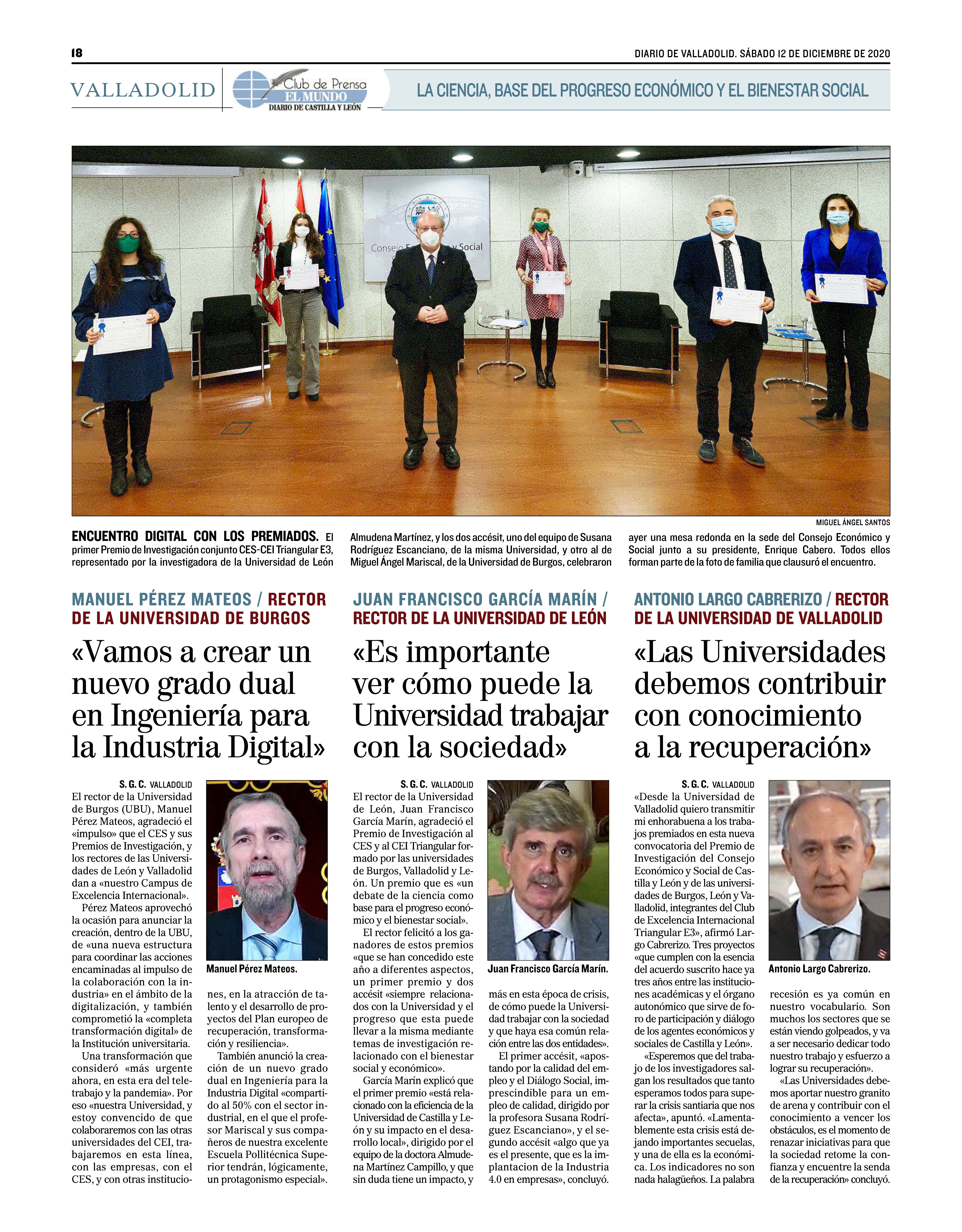 El Mundo CyL 4 - Los rectores