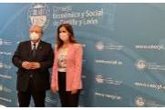 Visita de la Consejera de Empleo e Industria, Carlota Amigo, al CES