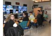 Fotografía de los partipantesAlumnos del grado de Comunicación Audiovisual de la USAL que editaron el Foro
