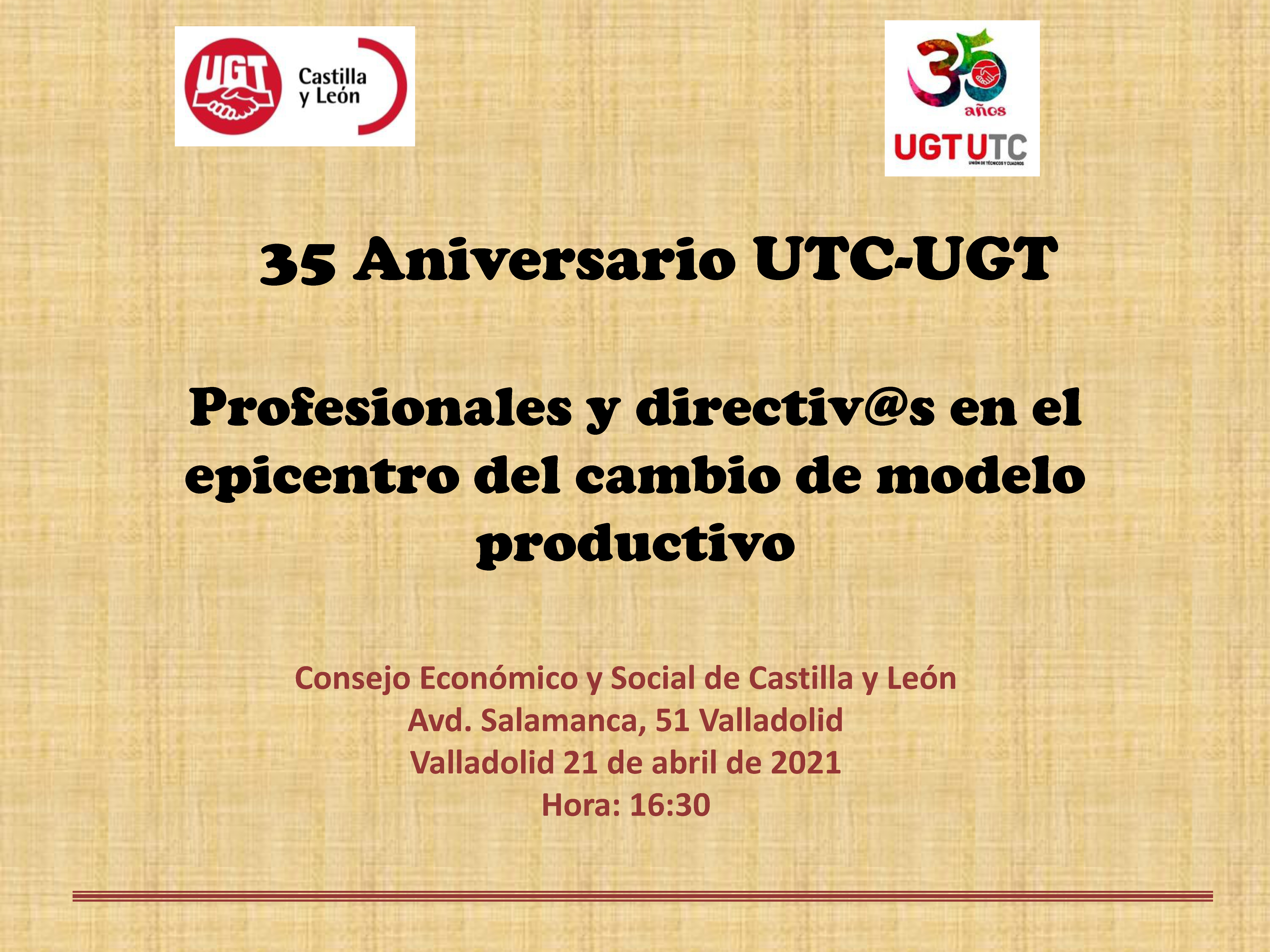 35 ANIB¡VERSARIO UTC-UGT