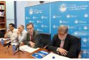 Mesa de Gobierno en rueda de prensa Informe anual 2016 el 3 de julio de 2017