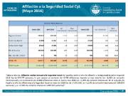 Afiliación a la Seguridad Social CyL mayo 2016