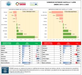 Comercio exterior CyL por paises [Enero 2020]