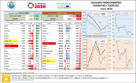 Consumo Hidrocarburos gasolinas y gasóleos [Enero 2020
