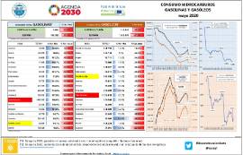 Consumo hidrocarburos gasolinas y gasóleos [mayo 2020]