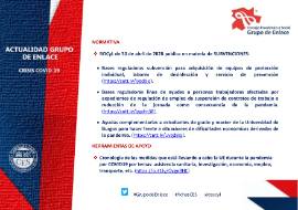 Ficha actualidad. Grupo de Enlace [30 abril 2020]