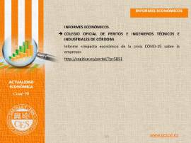 Ficha de actualidad. INFORMES ECONÓMICOS Nº 20