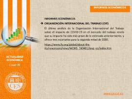 Ficha de actualidad. INFORMES ECONÓMICOS Nº 22