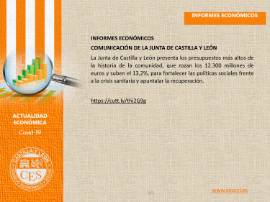 Ficha de actualidad. INFORMES ECONÓMICOS Nº 4
