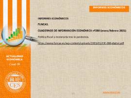 Ficha de actualidad. INFORMES ECONÓMICOS Nº 44