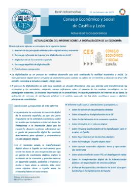 Flash de actualidad- Actualización del Informe sobre la digitalización de la economía