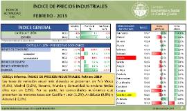 Índice de Precios Industriales [Febrero 2019]