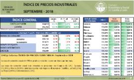 Índice de Precios Industriales [Septiembre 2018]