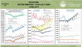 Infografía. Afiliación Sector Servicios [Junio 2019]