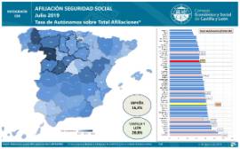 Infografia. Tasa de autónomos [Julio 2019]
