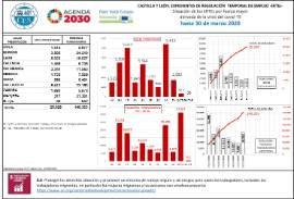 Situación de los ERTEs por fuerza mayor derivada de la crisis del covid-19 hasta 30 de marzo 2020