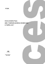 Informe a Iniciativa Propia sobre Crecimiento Económico e Inclusión Social en Castilla y León