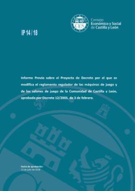 PORTADA IP 14 18 Modifica Decreto Máquinas y Salones de Juego